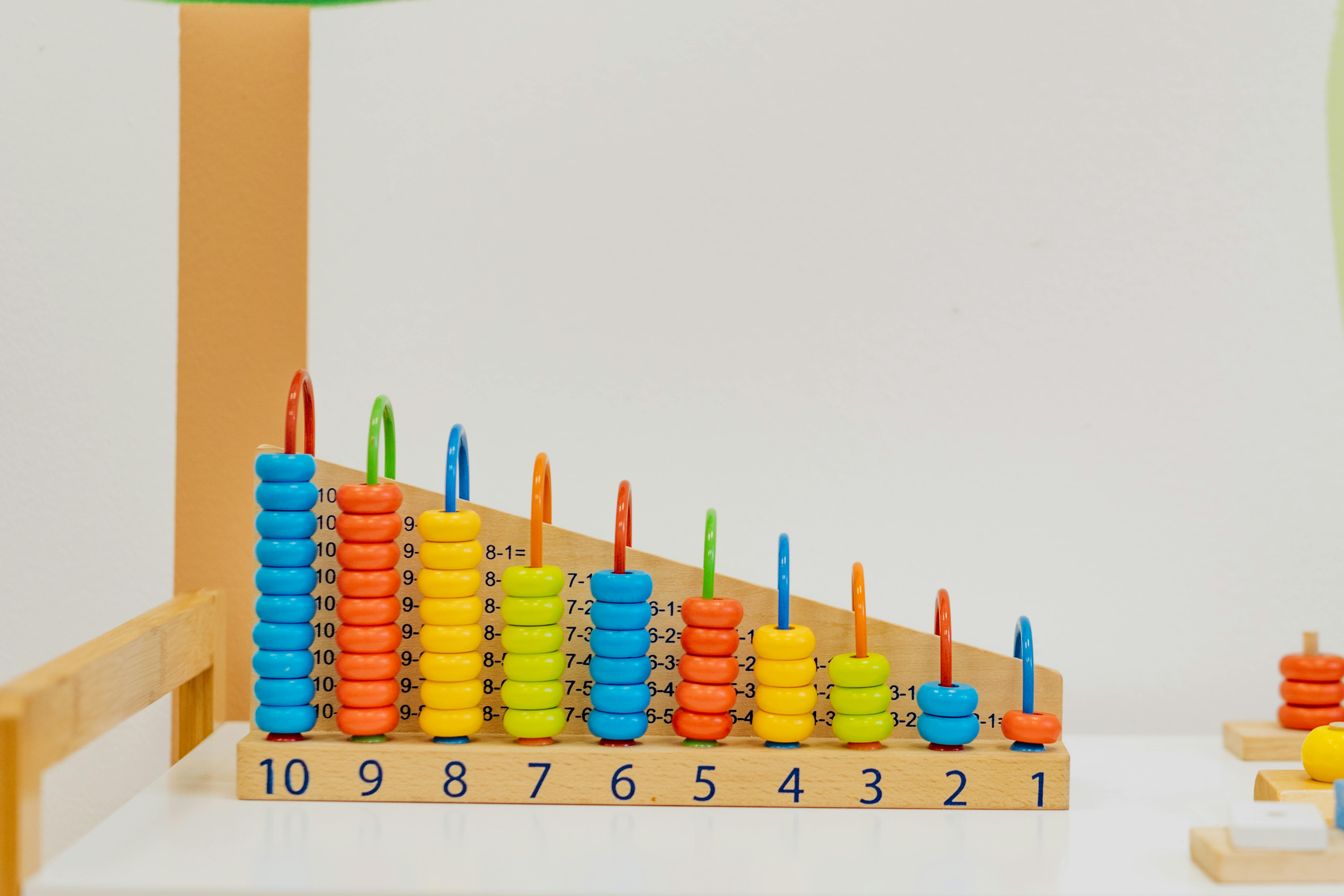 Preschool children counting and doing math activities at Sunkiss Academy