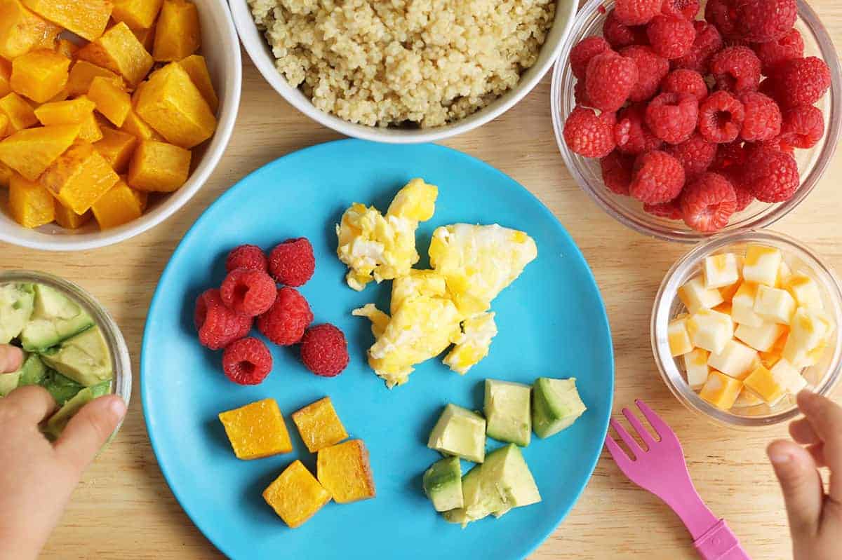 Healthy nutritious meals for children at Sunkiss Academy - fruits vegetables and whole grains